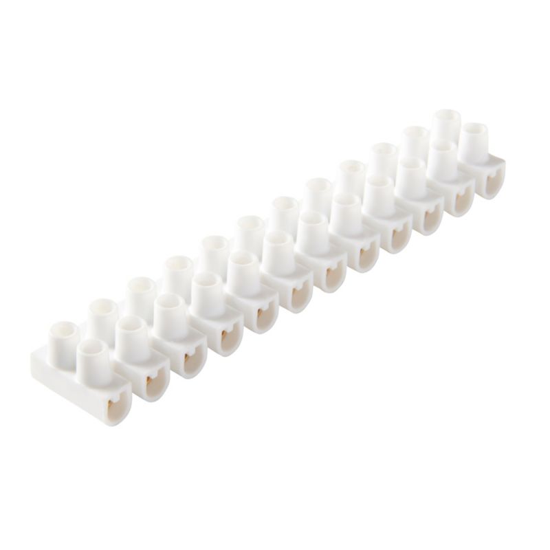 Listwa zaciskowa Diall 12-torowa 2,5 mm 3 A biała