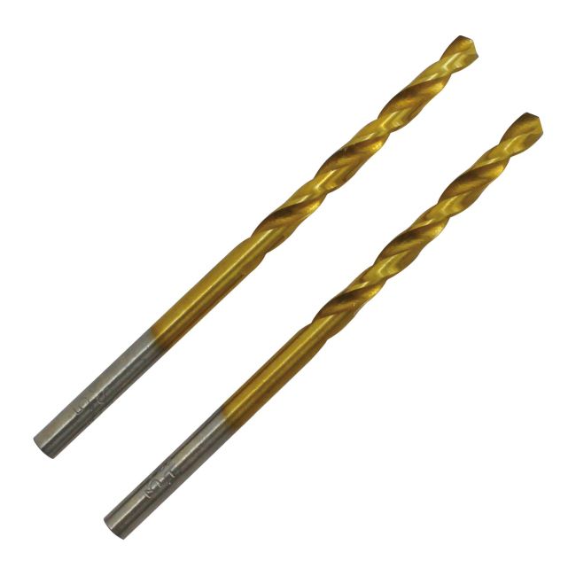 Wiertło do metalu Erbauer TiN HSS 2 mm 2 sztuki