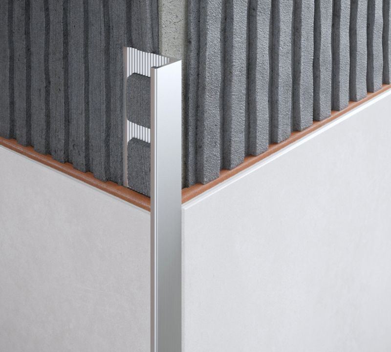 Profil aluminiowy narożny Diall 12,5 mm typ L srebrny mat 2,5 m