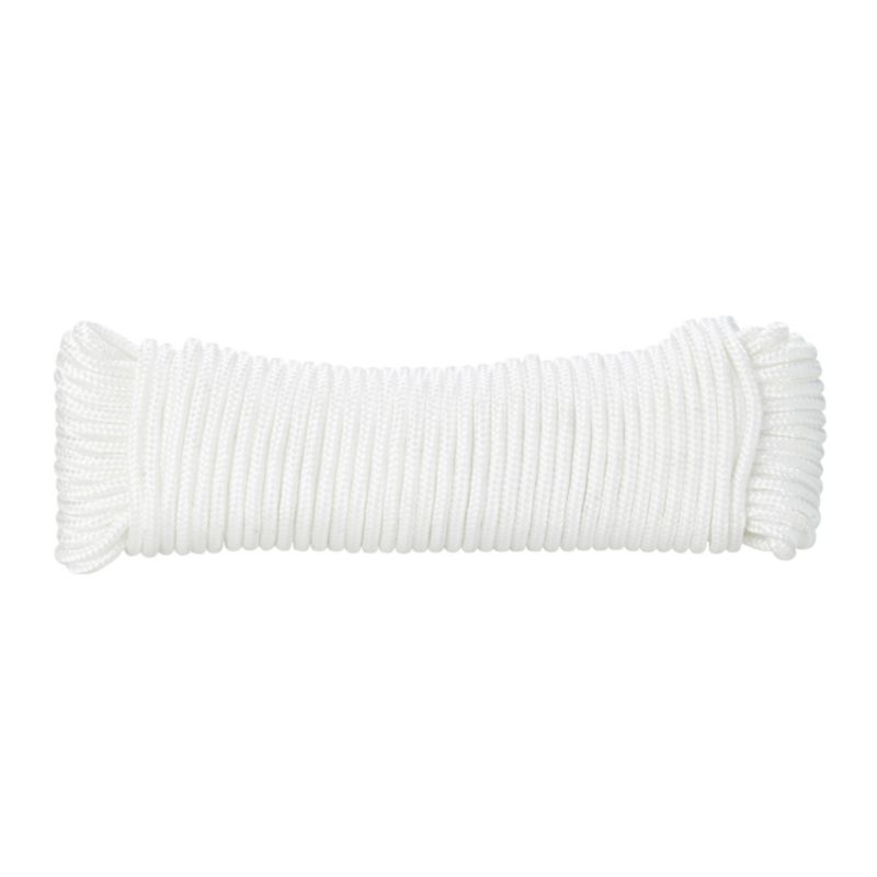 Lina pleciona polipropylenowa Diall 4 mm x 20 m biała