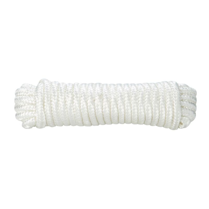 Sznurek pleciony nylonowy Diall 12 mm x 10 m biały