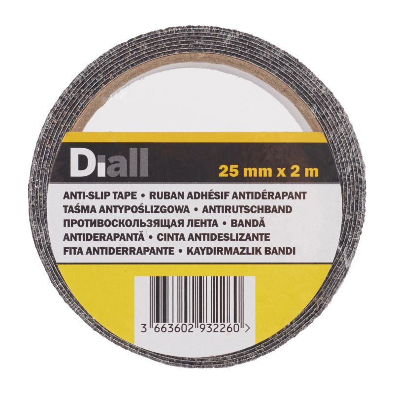 Taśma antypoślizgowa Diall 25 mm x 2 m czarna