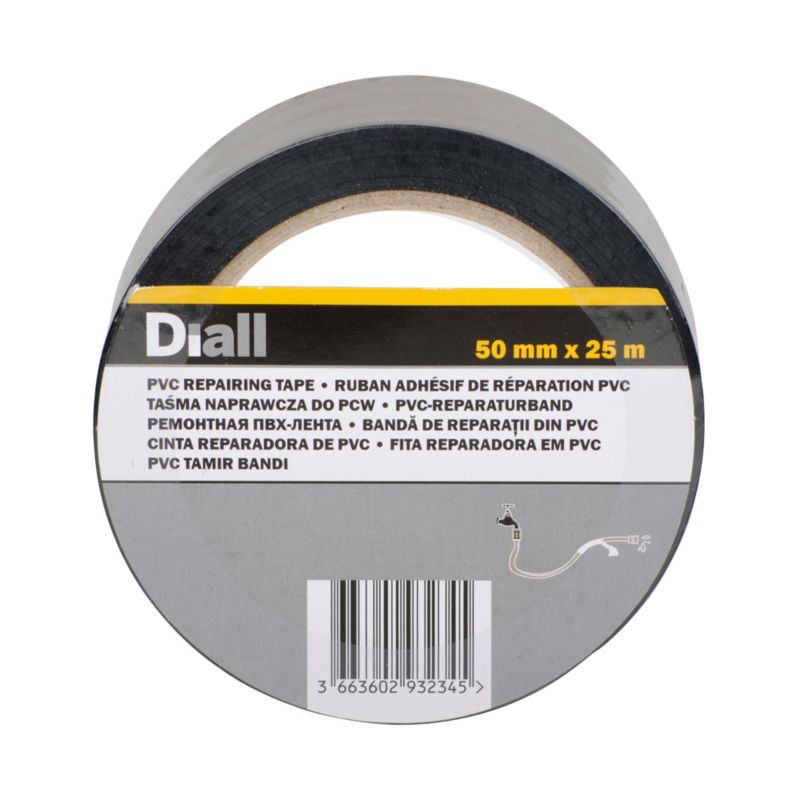 Taśma naprawcza Diall PCV 50 mm x 25 m czarna