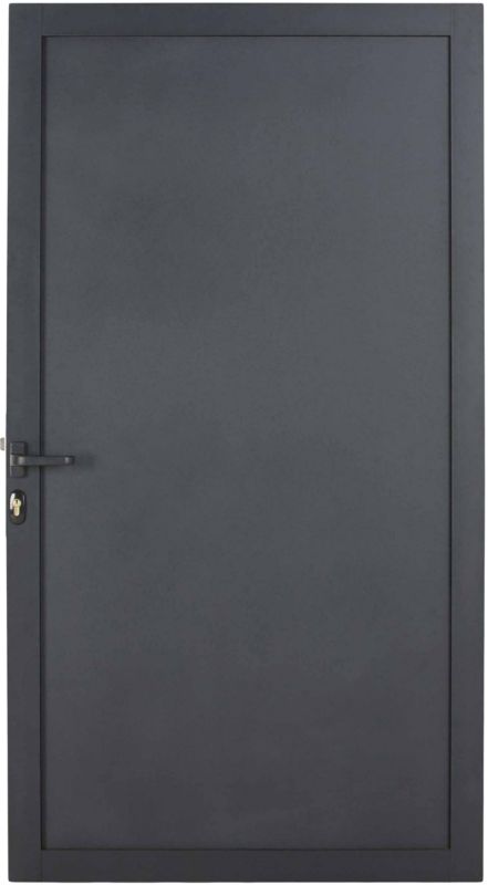 Furtka aluminiowa Klikstrom Neva 93 x 171 cm szara