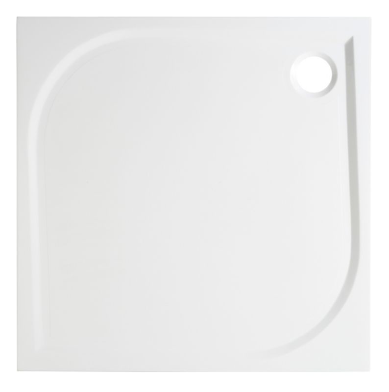 Brodzik konglomeratowy kwadratowy GoodHome Limski 80 x 80 cm