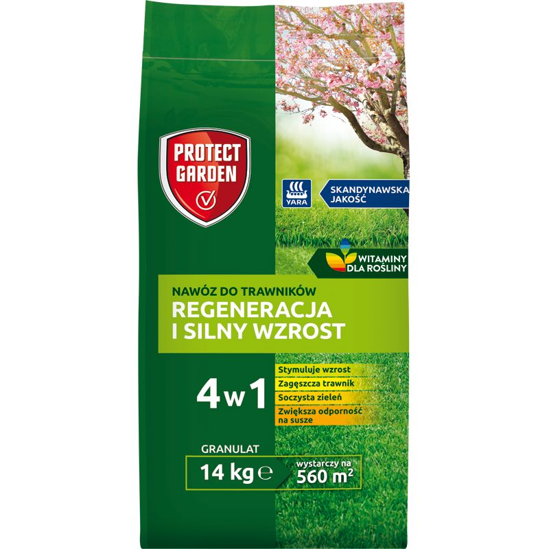 Nawóz do trawników Regeneracja i Silny Wzrost 14kg