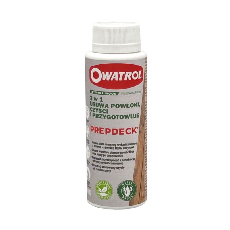 3w1: Usuwa powłoki, czyści i przygotowuje Owatrol Prepdeck 100ml 1 szt.