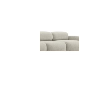 4-osobowa kanapa modułowa Makamii Ailani z tkaniną boucle 270x95 cm jasny beż 1 szt.
