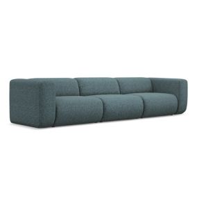 4-osobowa kanapa modułowa Makamii Ekahi z tkaniny strukturalnej 319x89 cm jeans 1 szt.