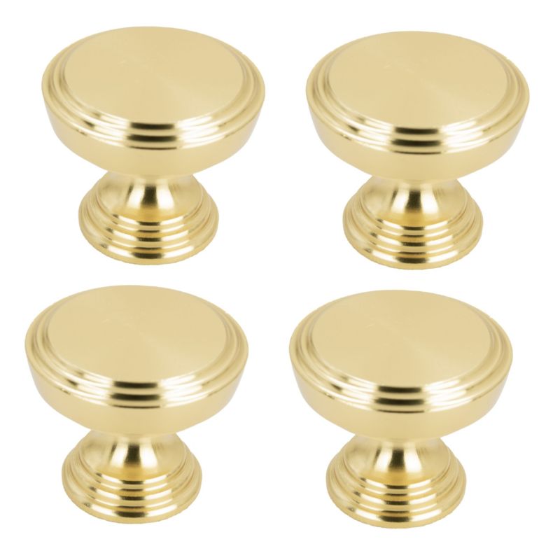 4 x Gałka meblowa B&B okrągła metalowa złota 4 szt