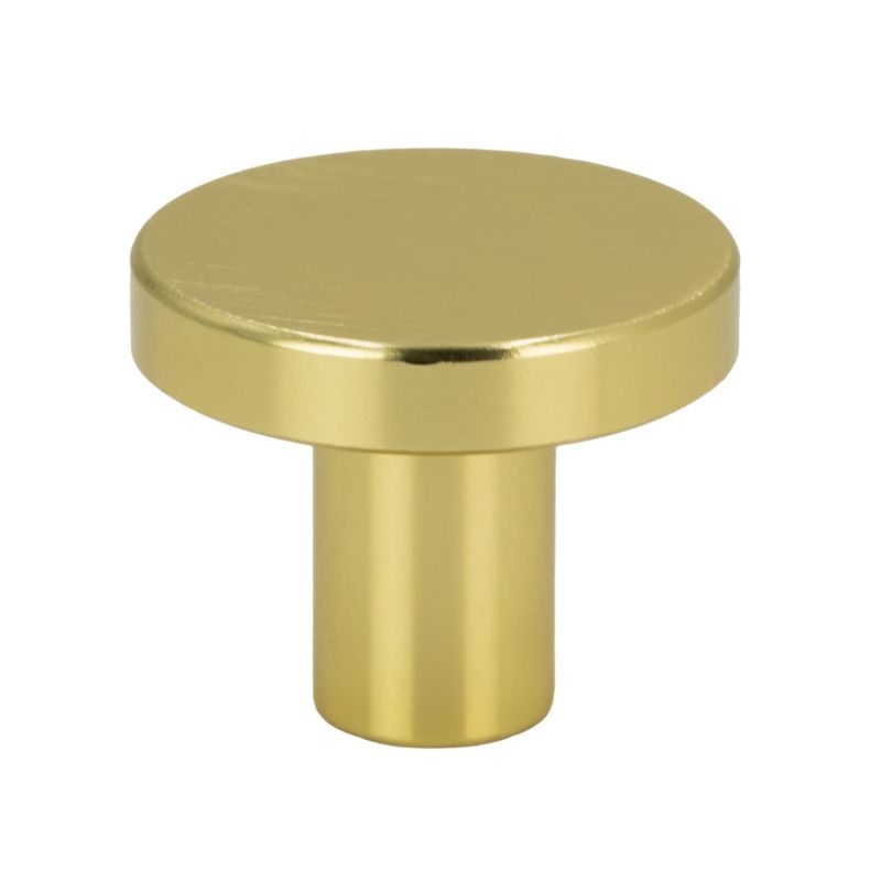 4 x Gałka meblowa okrągła metal 2,5cm złoto szczotkowane 4 szt
