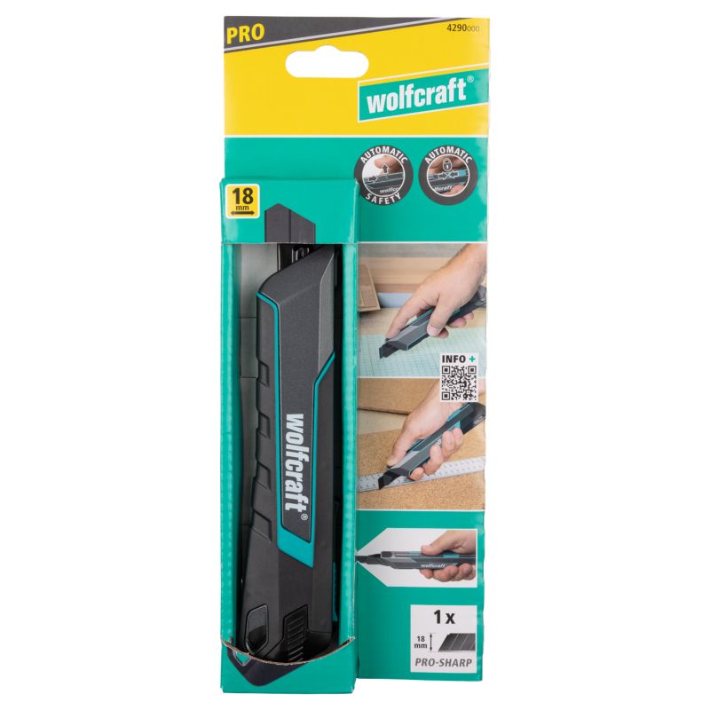 Nóż do tapet Wolfcraft Gmbh 4290000 18 mm metalowy