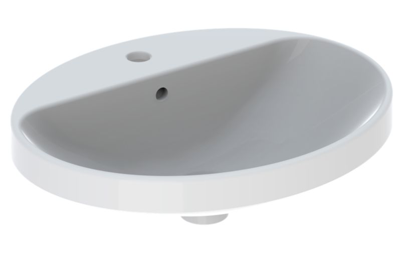 Umywalka wpuszczana Geberit Variform 55 cm owalna biała