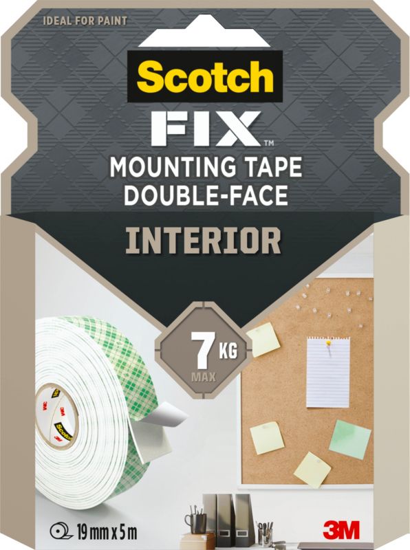 3M Scotch-Fix Dwustronna taśma montażowa do wnętrz 19 mm x 5 m - 1 rolka