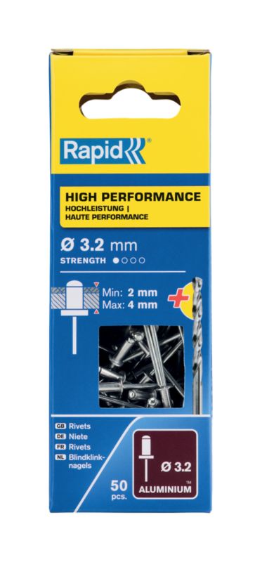 Nity wzmocnione Rapid śr. 3,2 x 8 mm 50 szt.