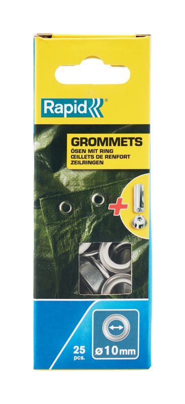 Oczka Rapid śr. 10 x 19 mm z kowadełkiem 25 szt.