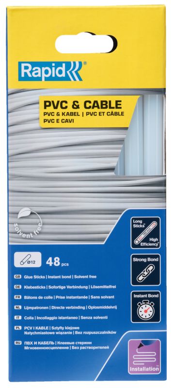 Klej do kabli / tworzyw Rapid 880 g śr. 12 mm