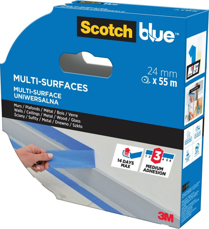 Taśma malarska ScotchBlue uniwersalna 24 mm x 55 m