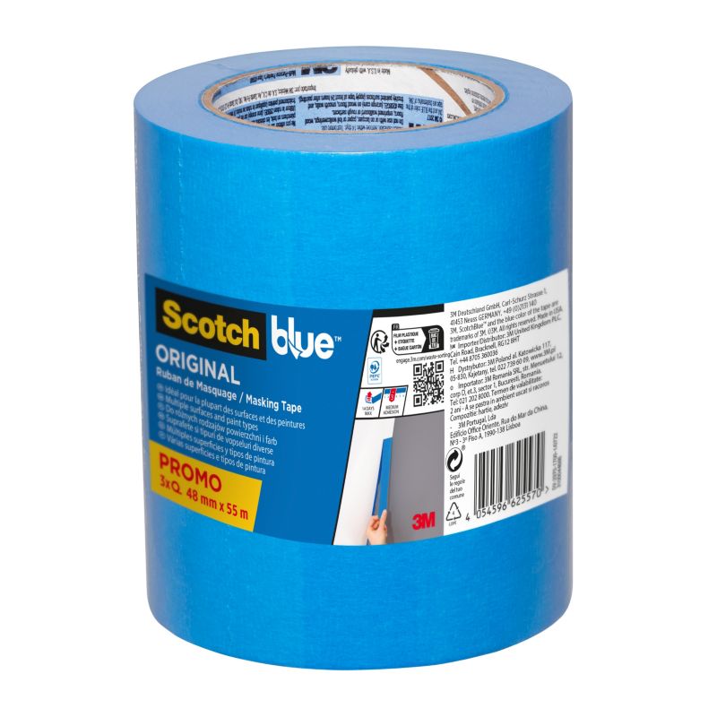Taśma malarska ScotchBlue uniwersalna 48 mm x 55 m 3 szt.