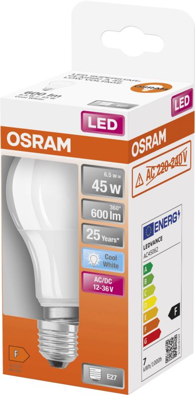 Zarówka led Osram E27 4000 K 12-36 V