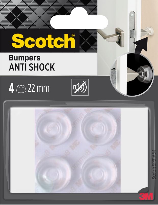 3M Scotch Odbojniki okrągłe samoprzylepne 22mm,4szt
