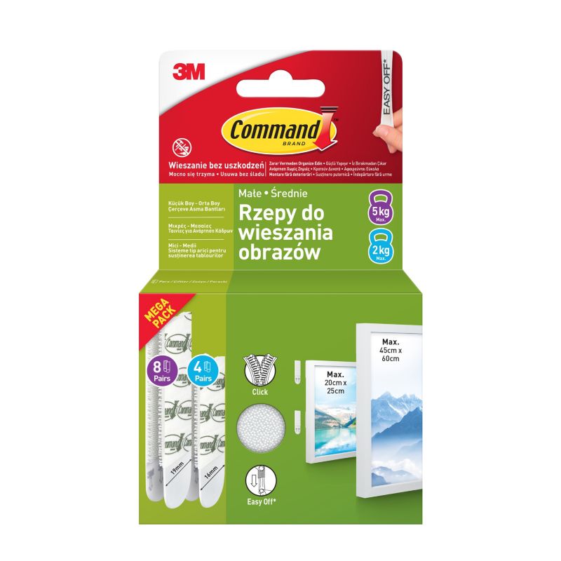 3M Command Rzepy do obrazów zestaw do 5 kg