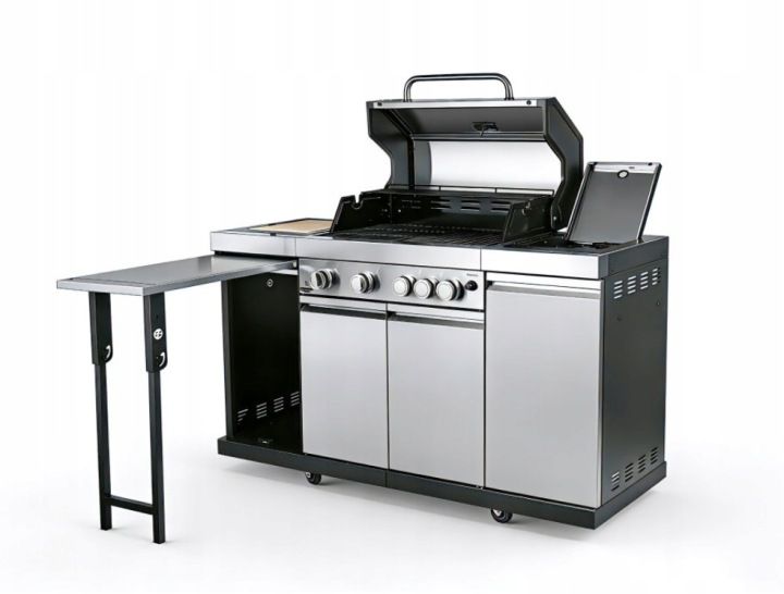 Grill gazowy EL FUEGO AUGUSTA 4+1 kuchnia ogrodowa żeliwny ruszt płyta 1szt.