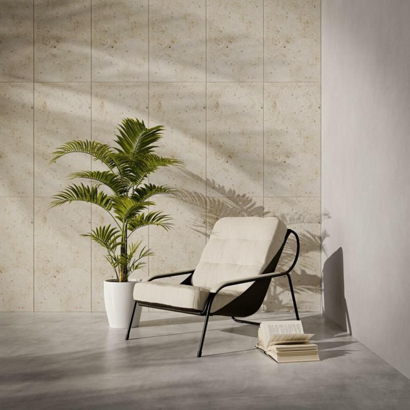 4x Panel dekoracyjny STONE 100x50 cm XPS, imitacja kamiennej płyty, lekki łatwy montaż na klej, efekt nowoczesnej ściany w salonie