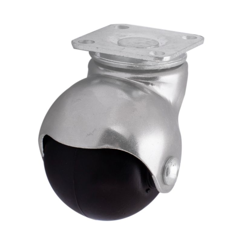 Zestaw meblowy fi 41 mm 30 kg płyta obrotowa z kołem czarny