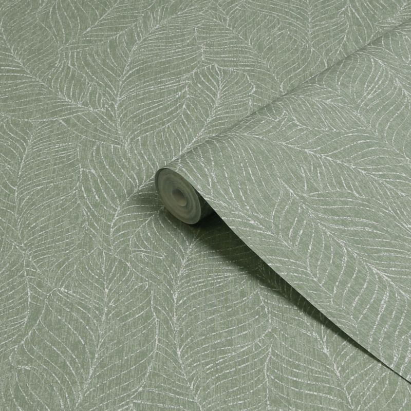 Tapeta winylowa na flizelinie Superfresco Easy Supple Leaves zielona