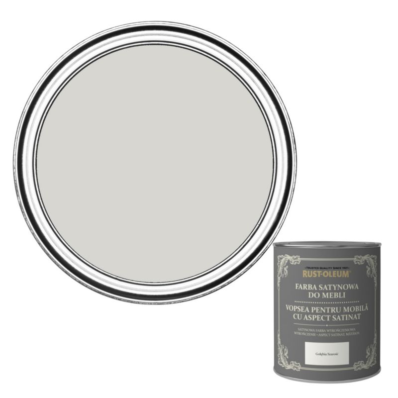 Farba do mebli Rust-Oleum gołębia szarość satyna 0,125 l