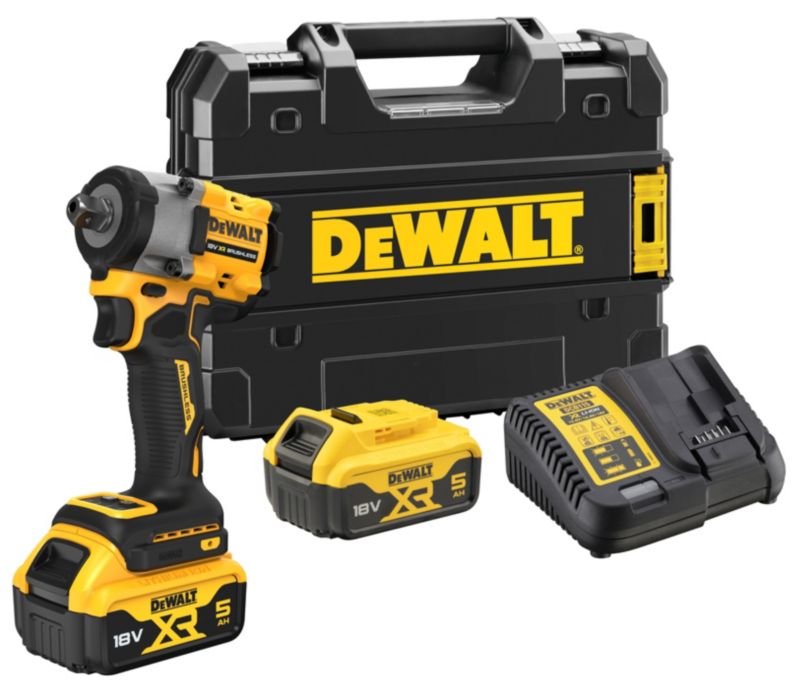 Klucz udarowy DeWalt 1/2" 2 x 5Ah 18 V XR