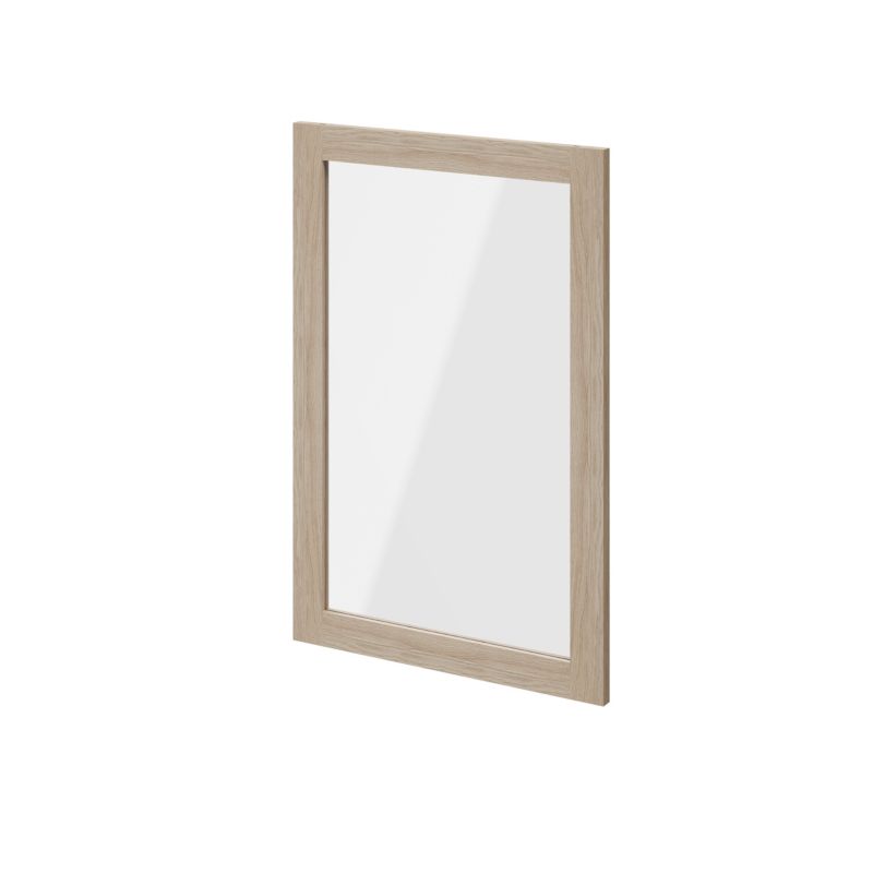 Drzwi do korpusu 50 x 75 cm GoodHome Atomia dąb/szkło transparentne