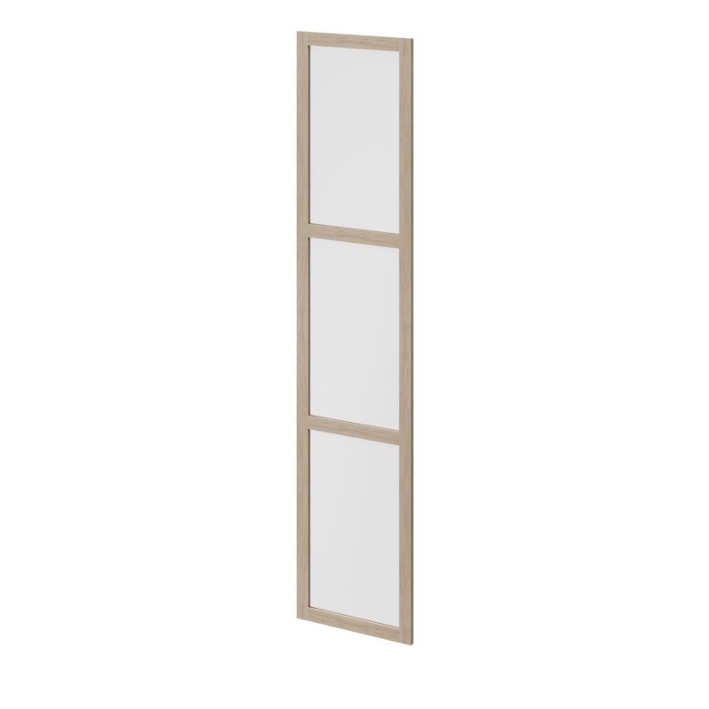 Drzwi do korpusu 50 x 225 cm GoodHome Atomia dąb/szkło mleczne