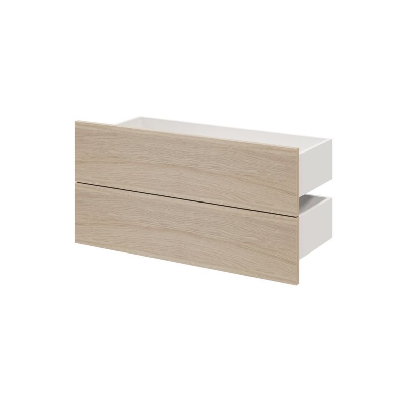 Szuflada zewnętrzna do korpusu 35 x 75 cm GoodHome Atomia dąb 2 szt.