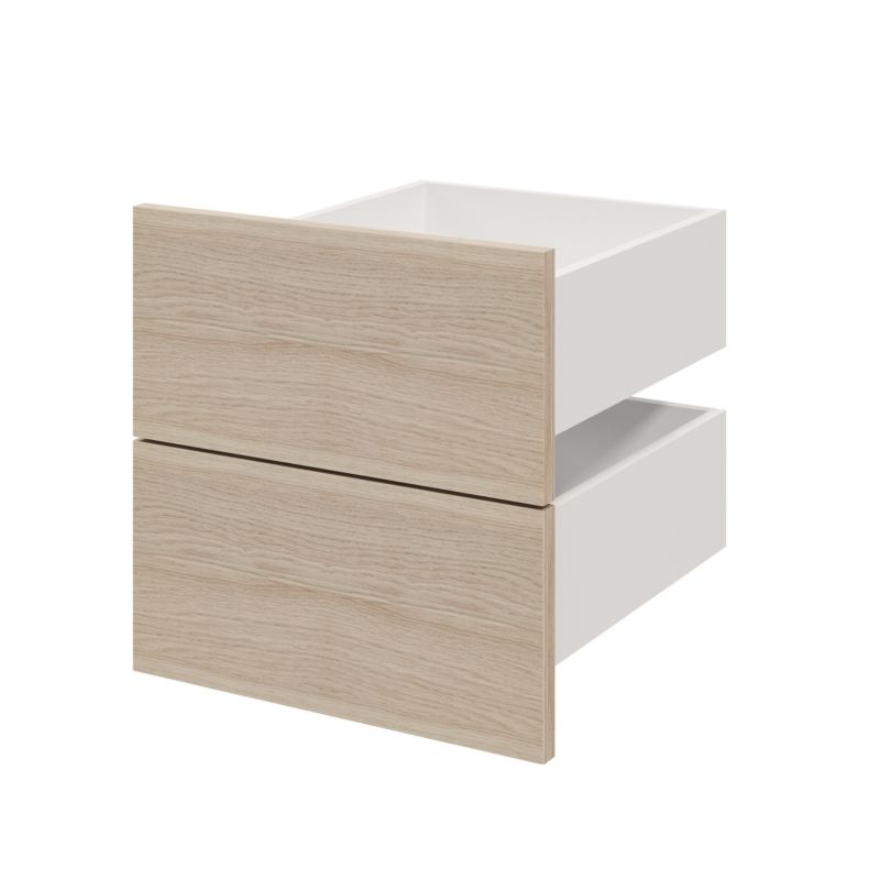 Szuflada zewnętrzna do korpusu 45 x 37,5 cm GoodHome Atomia dąb 2 szt.