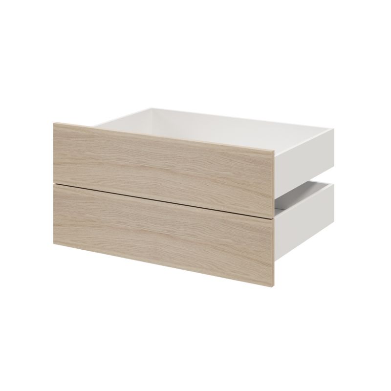 Szuflada zewnętrzna do korpusu 58 x 75 cm GoodHome Atomia dąb 2 szt.