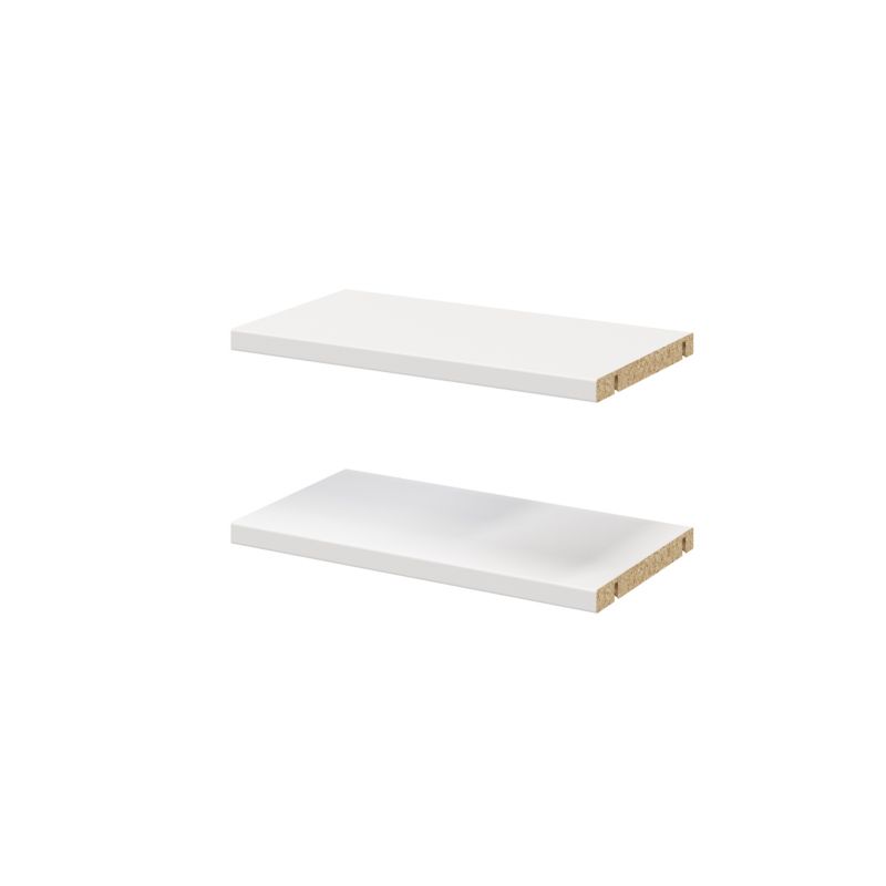 Półka do korpusu GoodHome Atomia 20 x 37,5 cm biała 2 szt.