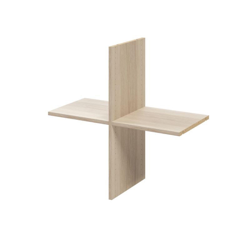 Półka krzyżak do korpusu GoodHome Atomia 35 x 75 x 75 cm dąb 2 szt.