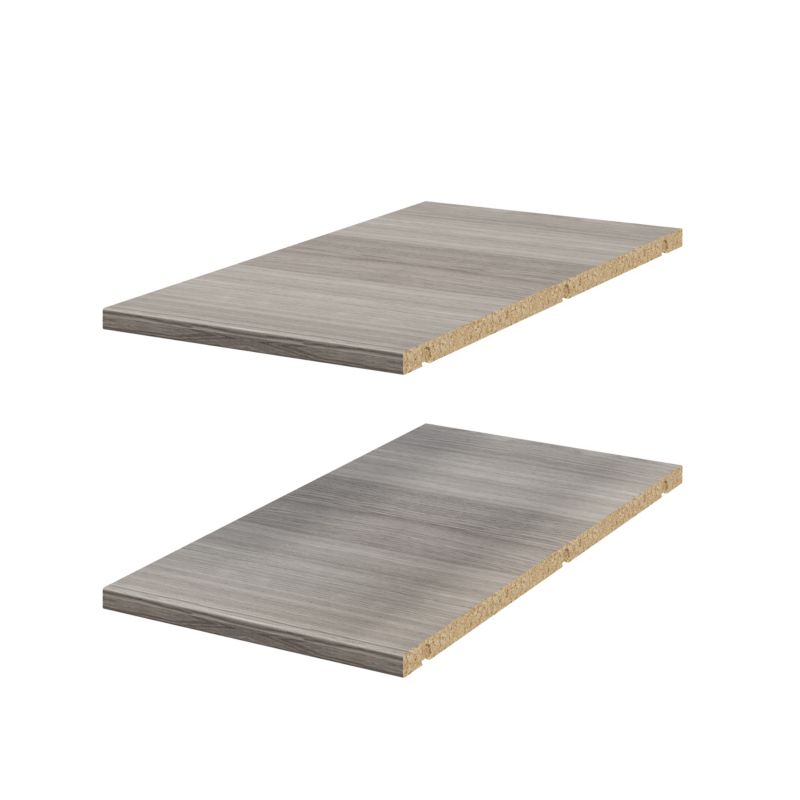 Półka do korpusu narożnego GoodHome Atomia 30 x 225 cm dąb szary 2 szt.