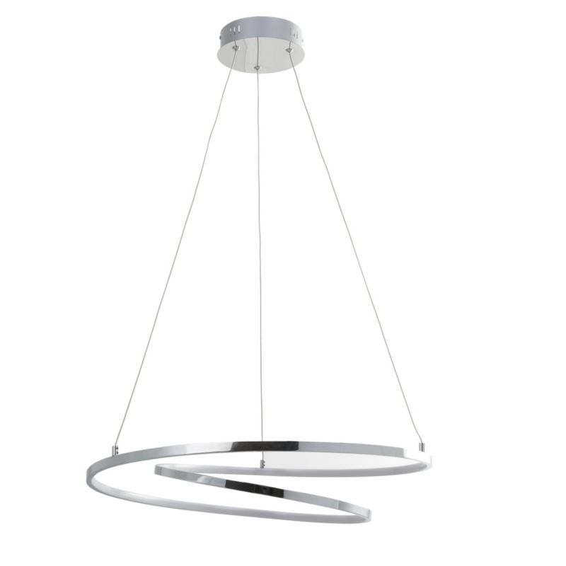 Lampa wisząca LED GoodHome Pegmati 58 cm 2000 lm chrom