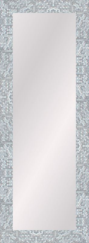 Lustro prostokątne Honey 35 x 120 cm w ramie srebrne