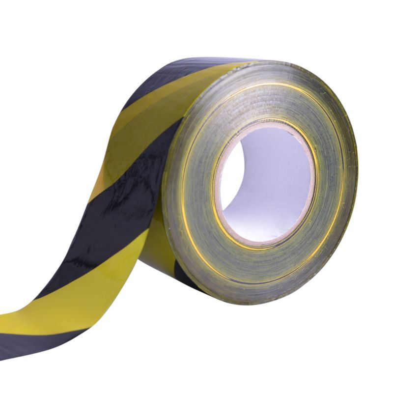 Taśma ostrzegawcza Diall 75 mm x 500 m żółto-czarna