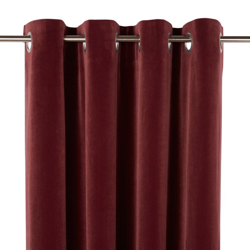 Zasłona GoodHome Valgreta 140 x 260 cm burgundowa
