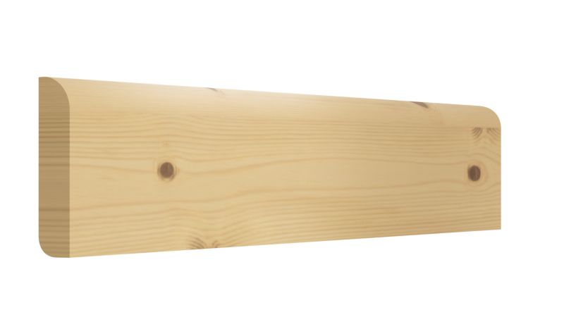 Listwa przypodłogowa GoodHome sosnowa dwustronna 15 x 94 x 2400 mm  round / bullnose