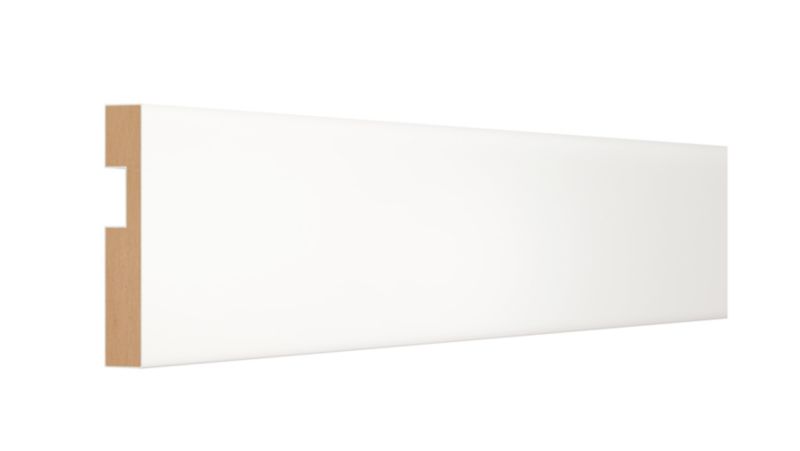 Listwa MDF LED 14 x 94 x 2000 mm square biała