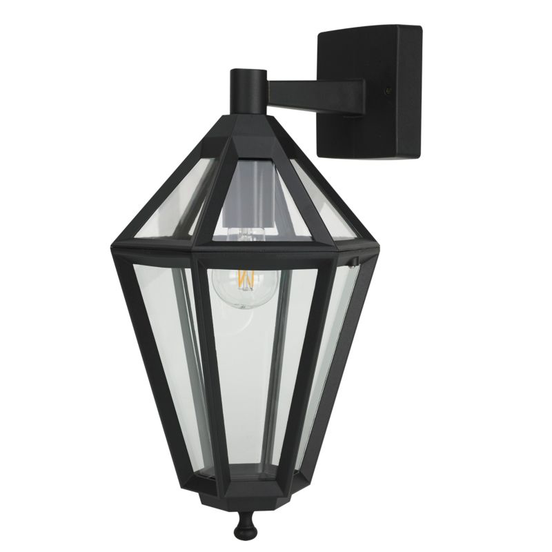 Kinkiet ogrodowy GoodHome Radley górny E27 IP44 czarny