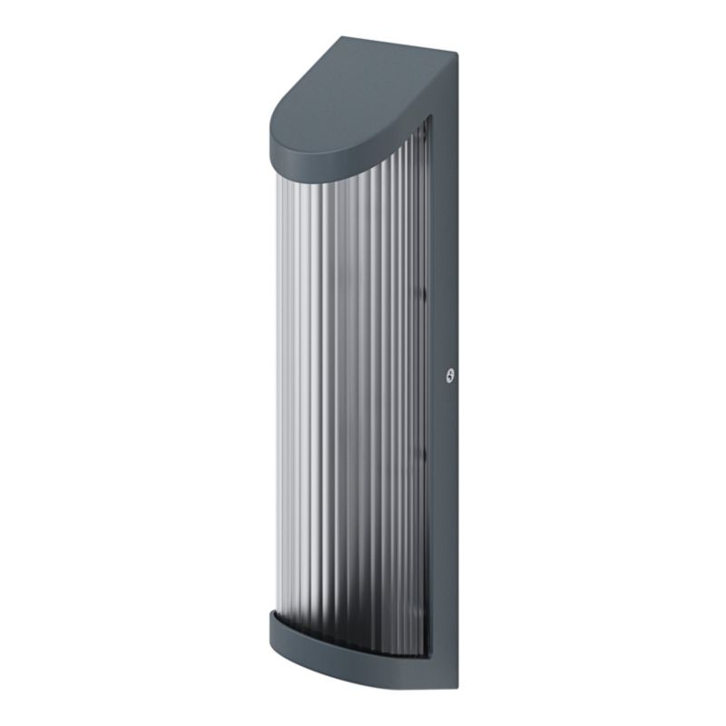 Kinkiet ogrodowy GoodHome Bevel 500 lm IP44 antracytowy
