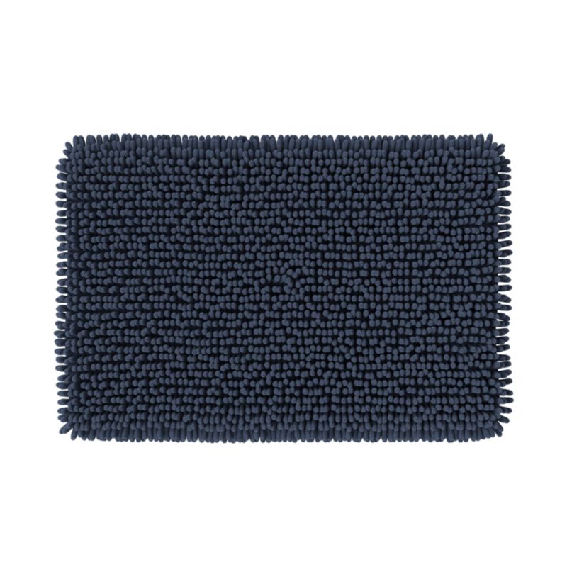 Dywanik łazienkowy GoodHome Graphene 50 x 80 cm granatowy