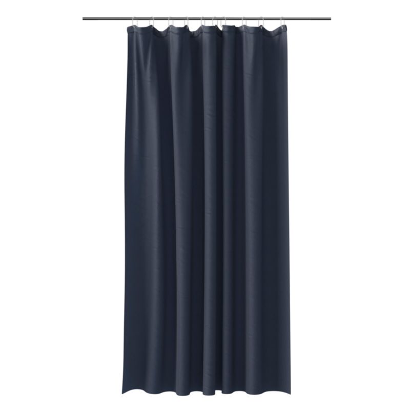 Zasłonka prysznicowa GoodHome Koros 180 x 200 cm granatowa